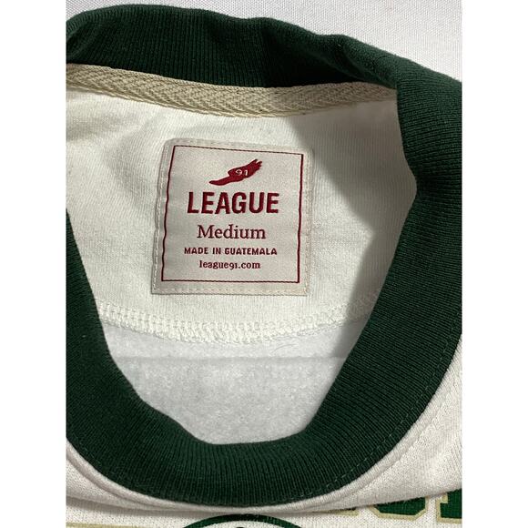 University South Florida USF Bulls Men's M Pullover League Green and White - Picture 6 of 8